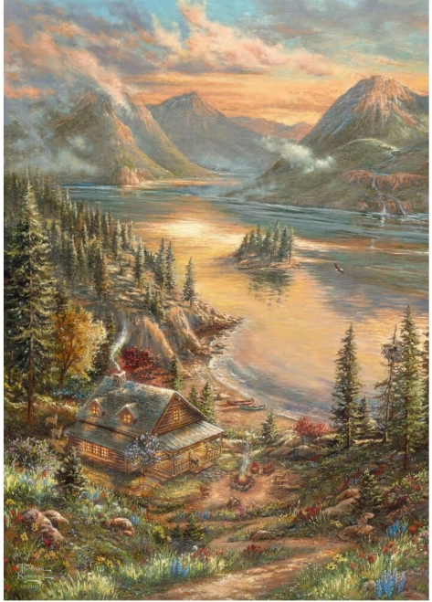 Puzzle SCHMIDT vue sur le lac 500 pièces