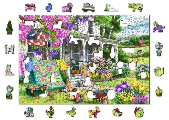 Puzzle en bois Jardin de campagne de WOODEN CITY