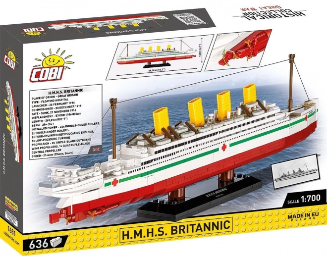 Modèle de navire H.M.H.S. Britannic 1:700