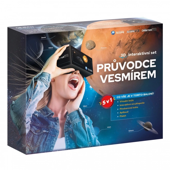 Guide interactif de l'univers 5-en-1 3D en boîte 33x26x6cm