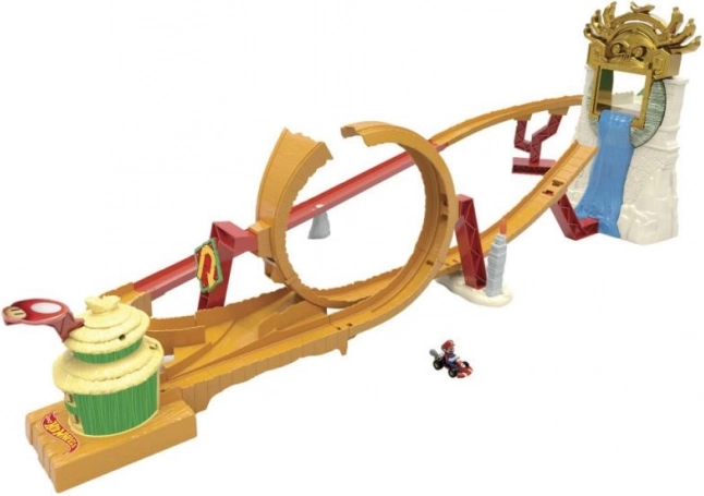 Mario Kart île Donkey Kong circuit de course avec voiture Hot Wheels