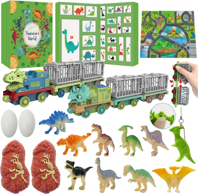 Calendrier de l’Avent pour enfants - Dinosaures et jouets