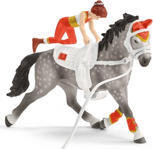 Cheval de tournoi avec équipement amovible