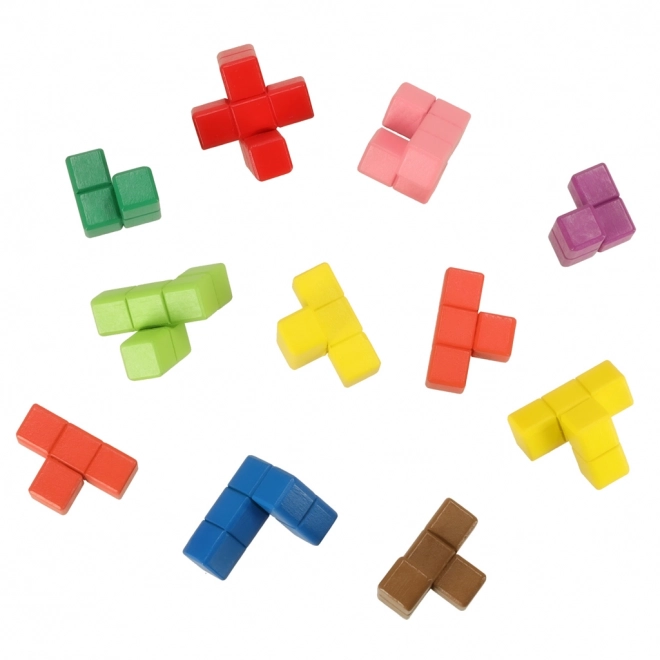 Blocs éducatifs en bois colorés Montessori
