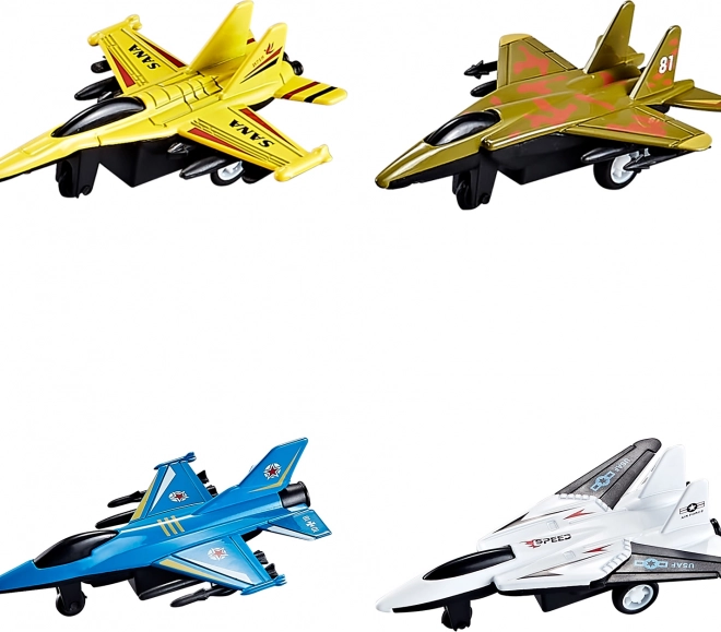 Avion en métal 10 cm