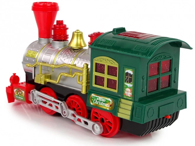 Locomotive de Noël avec Lumières et Sons sur Piles