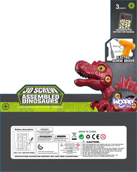 Dinosaures à Assembler WOOPIE avec une Perceuse