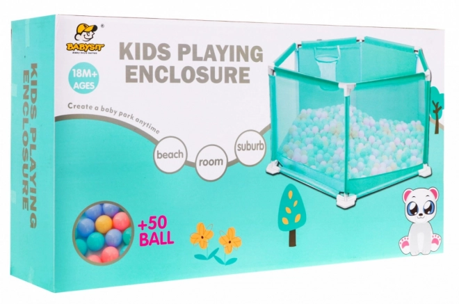 Parc / piscine à balles pour enfants avec balles 18m+
