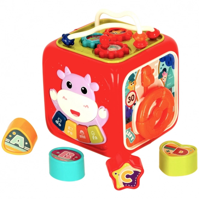 Cube éducatif interactif 6 en 1 Bibi-inn rose