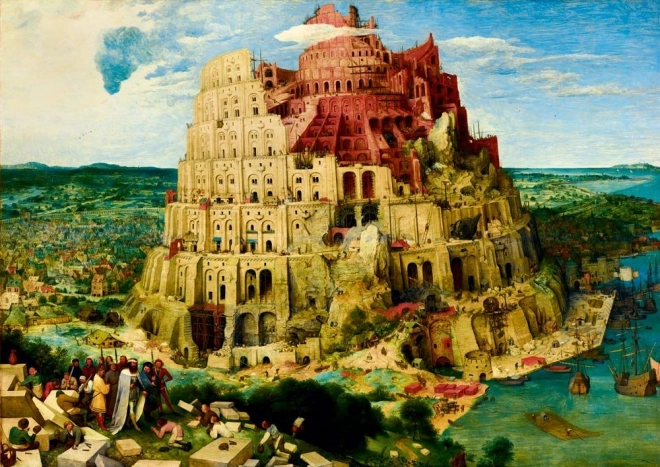 Puzzle Construction de la tour de Babel 1000 pièces