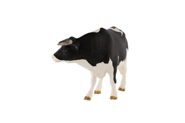 Bœuf tacheté noir et blanc de 13 cm en sac