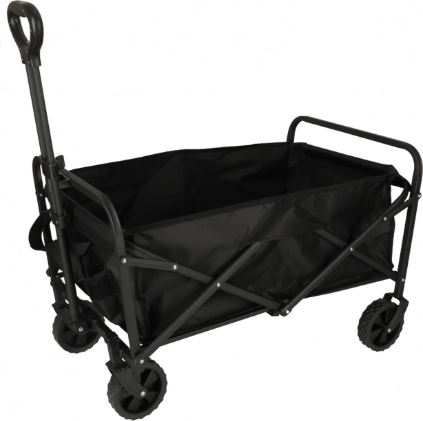 Chariot de transport pliant pour achats avec roues pivotantes et poignée télescopique