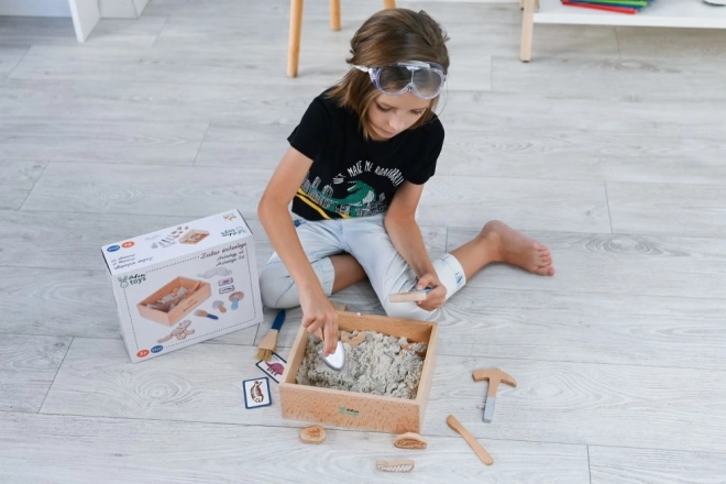 Ensemble archéologique pour enfants avec sable cinétique