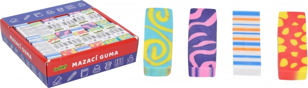 Gomme effaçable colorée