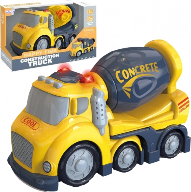 Camion bétonnière City Truck avec effets lumineux et sonores
