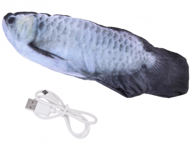 Mascotte poisson avec queue mobile