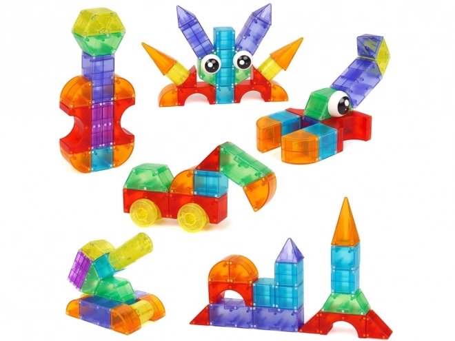 Blocs magnétiques 3D Blocs magnétiques lumineux 64 pièces ZA5240