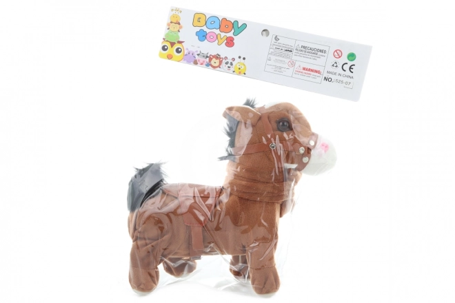 Cheval en peluche qui marche avec des sons