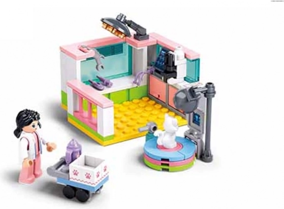 Jeu de construction Sluban Metropolis Ambulance pour animaux de compagnie