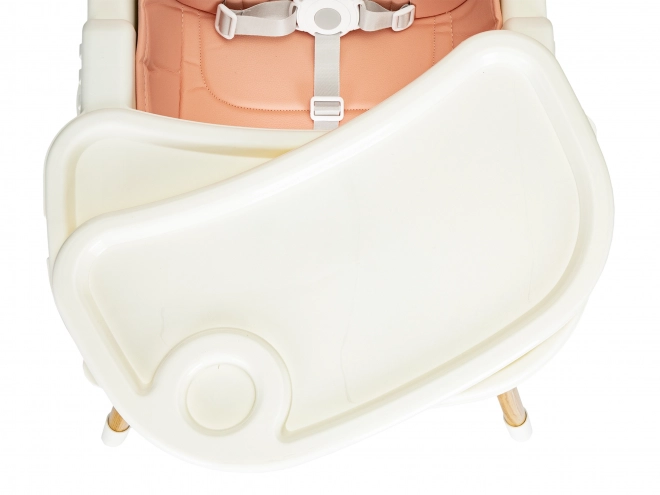 Ecotoys Chaise Haute 2 en 1 Rose
