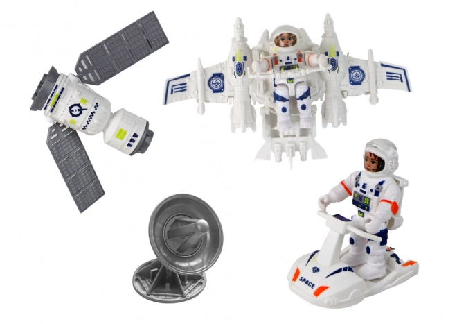 Mission spatiale Ensemble de fusées spatiales Vaisseaux spatiaux Véhicules spatiaux 12 pièces