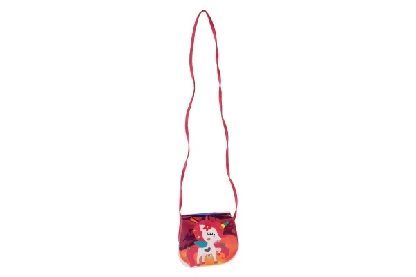 Sac arc-en-ciel licorne en plastique 4 couleurs dans un sachet 17x15x3cm