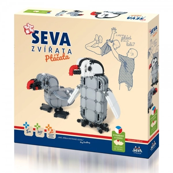 Jeu de construction SEVA ANIMAUX Oisillons plastique 347 pièces en boîte 35x33x5cm