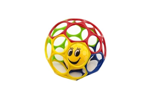 Balle souple à chatouilles avec grelot - smiley