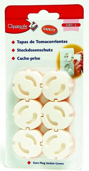 Protection de prise électrique EU 6 pcs