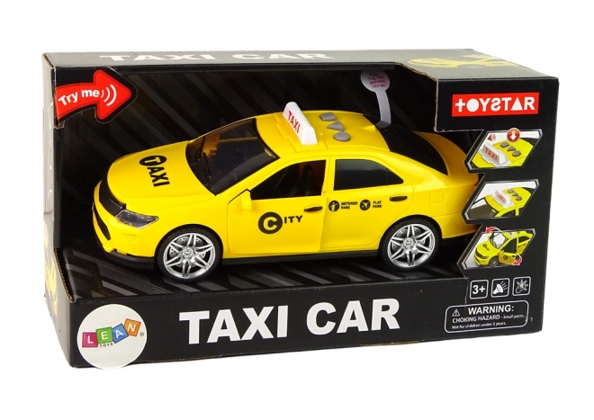 Véhicule Taxi Auto 1:14 Lumières Sons Jaune