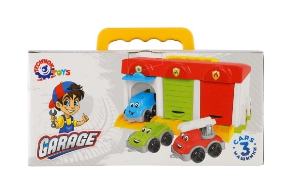 Garage avec petites voitures et accessoires Technok Toys