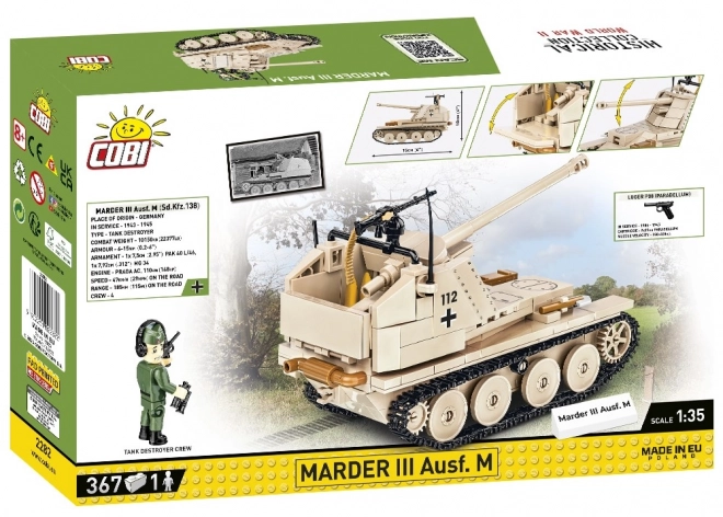 COBI 2282 II WW Marder III Ausf. M, 1:35, 367 p, 1 f