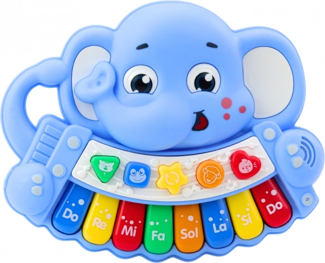 Piano interactif Éléphant Bleu – Mélodies, Gammes, Sons d'animaux