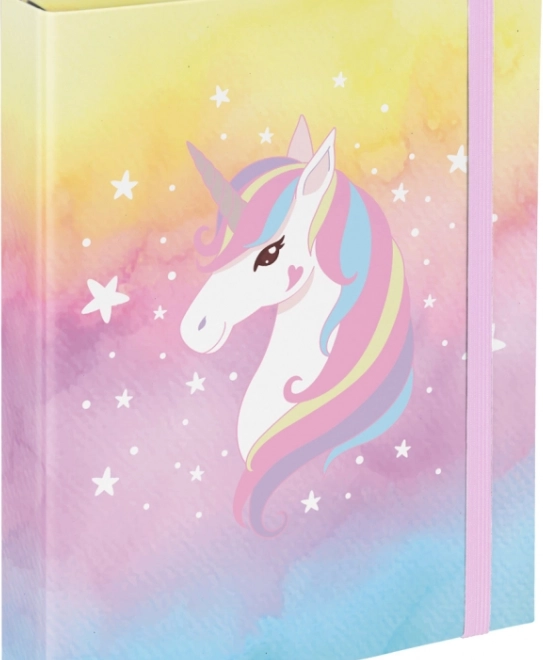 Chemises pour cahiers scolaires A5 Rainbow Unicorn