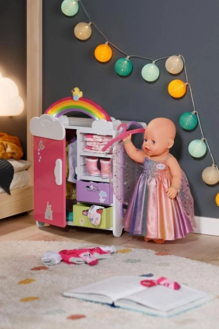 Armoire arc-en-ciel pour poupées BABY born