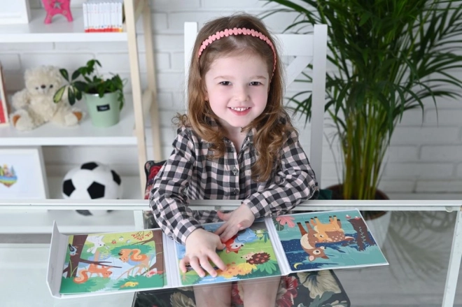 Livre puzzle magnétique - Animaux de la forêt