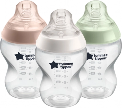 Ensemble de biberons pour nourrissons, 260 ml, couleurs assorties, 3 pièces