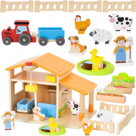 VIGA Ferme en bois avec maison et tracteur
