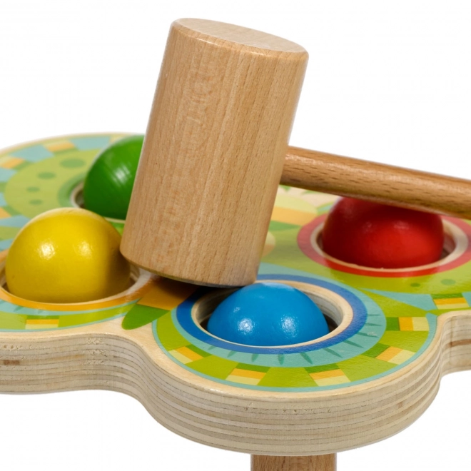 Lucy & Leo Papillon - marteau en bois 4 boules