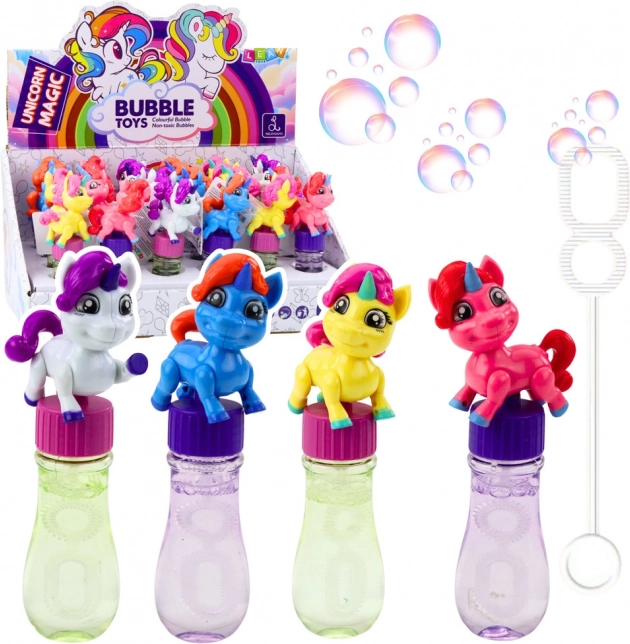Bulles de savon Licorne avec figurine articulée 14 cm