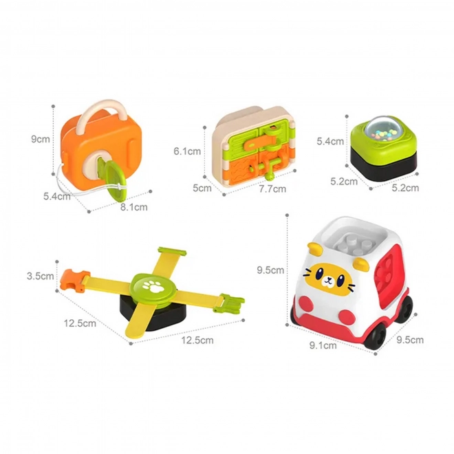 Woopie Montessori kit de construction voiture chat pour enfants