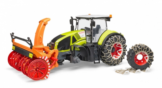 Bruder Tracteur Class Axion 950 avec fraise à neige