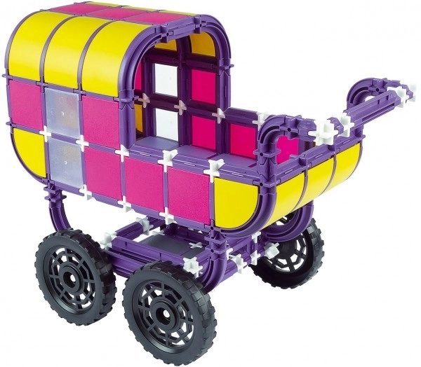Kit de Construction SEVA FAMILLE Poussette plastique 293 pièces en boîte 35x33x5cm 4+