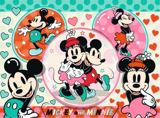 Puzzle RAVENSBURGER Mickey et Minnie: Couple de rêve