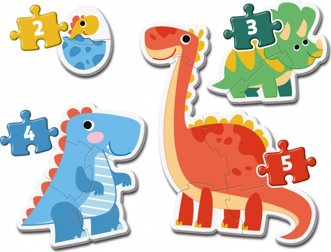 Clementoni mes premiers puzzles dinosaures 4v1