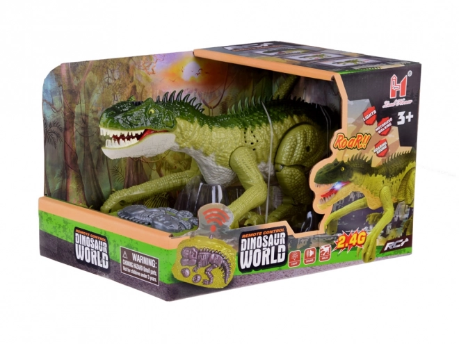 Dinosaure vert télécommandé