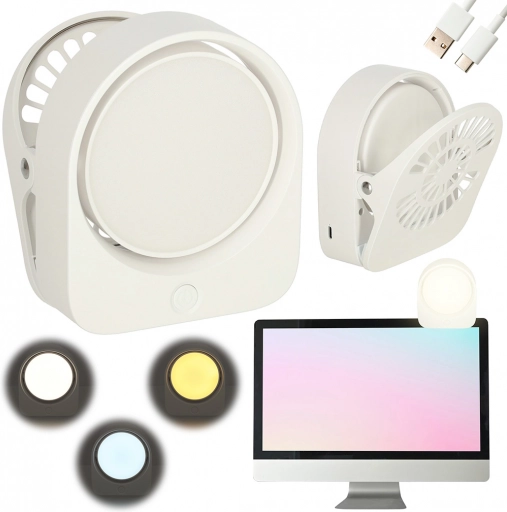 Lampe de lecture à pince sans fil – blanc