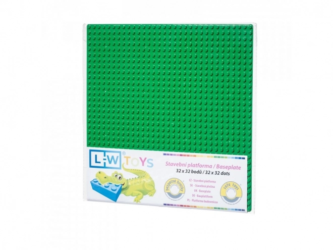L-W Toys Plaque de base 32x32 vert foncé