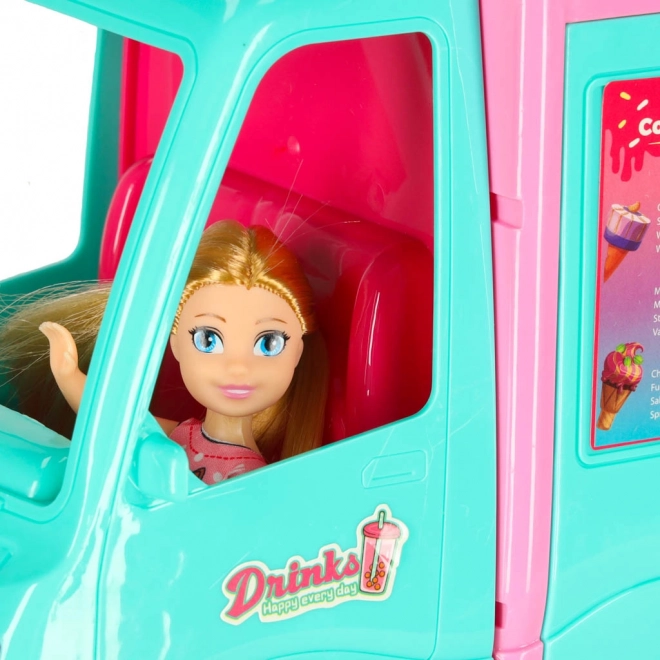 Camping-car pour poupées avec food truck