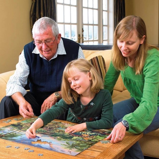 Puzzle familial Fête préhistorique 350 pièces
